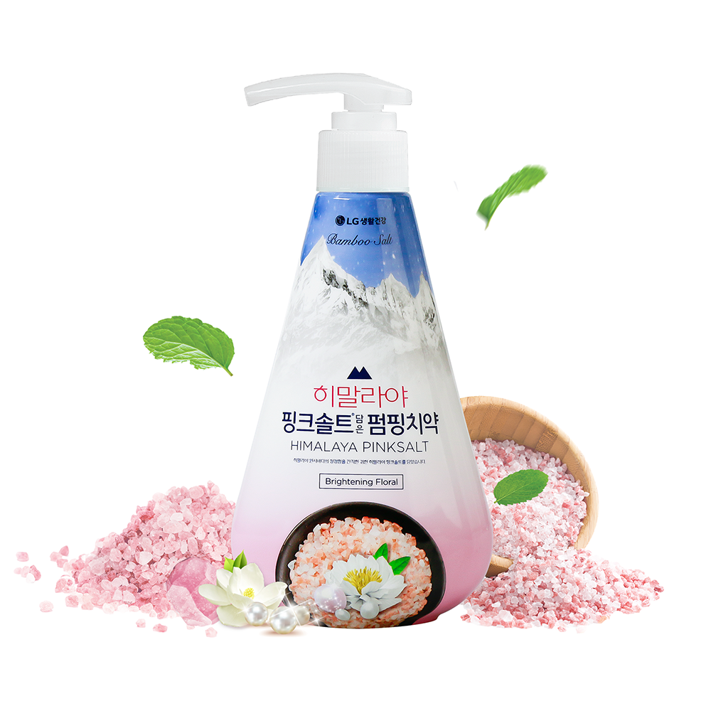 Kem đánh răng Bamboo Salt Himalaya Pink Salt Brightening Floral Mint  285g